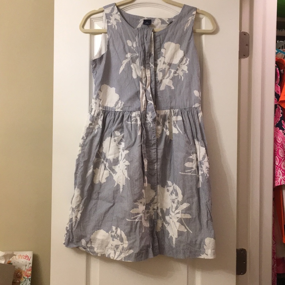 Blue and white Gap dress
